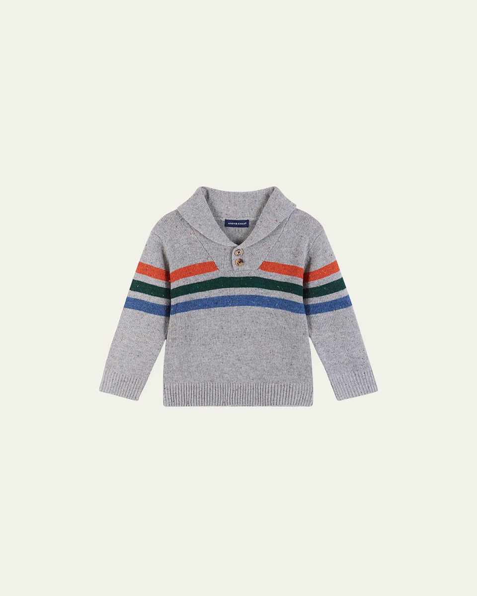 Boy's Multicolor Stripe Sweater, Size 2-7